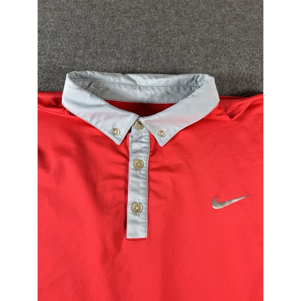 Nike Golf Tour Performance Dri-Fit‎ Stretch Short Sleeve Red Polo Size XL - Picture 3 of 7